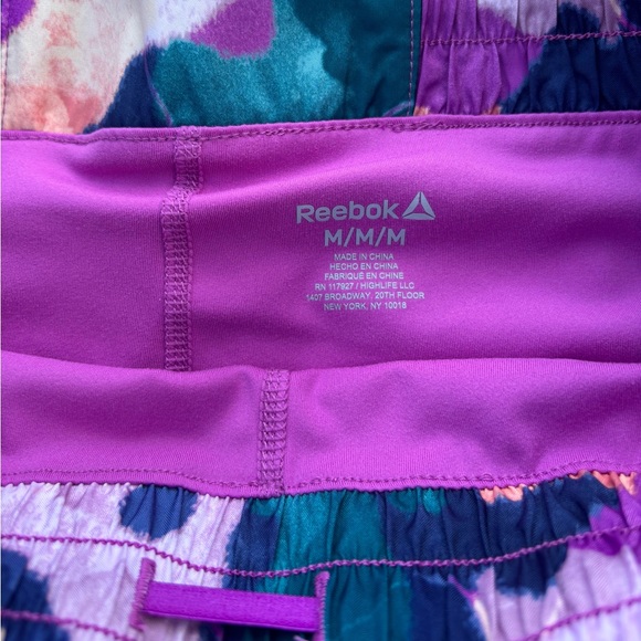 Reebok Women's Purple and Blue Athletic Shorts - Picture 6 of 7